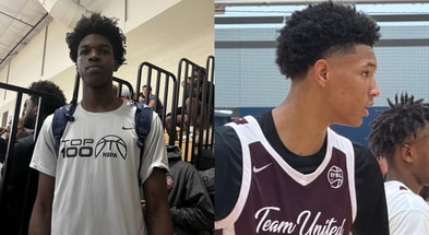 Left: Obinna Ekezie Jr. (Photo: Jacob Polacheck/KSR+)  Left: CJ Rosser (Photo: Jack Pilgrim/KSR)