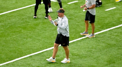 Eliah Drinkwitz kicks off practice on July 28