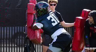 Texas Tech's David Bailey at spring practice