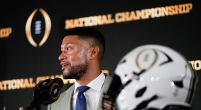 Notre Dame head football coach Marcus Freeman