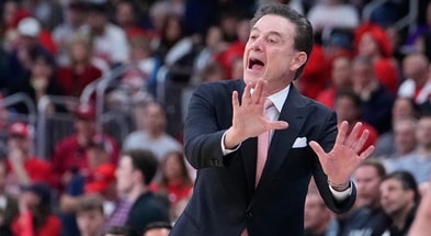 Mar 22, 2025; Providence, RI, USA; St. John's Red Storm of the Big East head coach Rick Pitino during the second half of a second round men’s NCAA Tournament game against the Arkansas Razorbacks at Amica Mutual Pavilion. Mandatory Credit: Gregory Fisher-Imagn Images