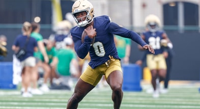 Notre Dame wide receiver Malachi Fields