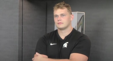 Michigan State guard Luka Vincic.