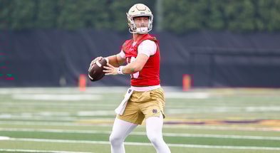 CJ Carr Notre Dame preseason practice 2025