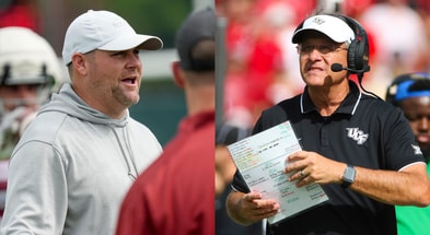 Kane Wommack and Gus Malzahn