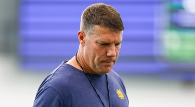 Notre Dame defensive coordinator Chris Ash