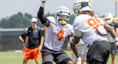 Oklahoma State Cowboy Football 2025 Fall Camp, Saturday, August 2, 2025, Sherman E. Smith Training Center, Stillwater, OK. Bruce Waterfield/OSU Athletics