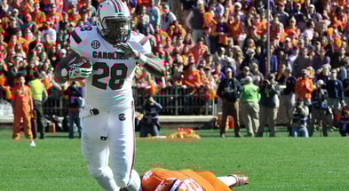 Former South Carolina running back Mike Davis. Photo credit: Adam Hagy-Imagn Images