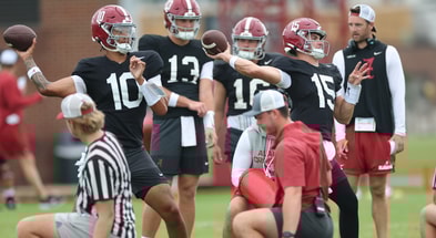Alabama QBs Austin Mack and Ty Simpson