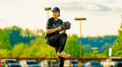 Upper Saint Clair 2027 pitcher Nolan Wilson during a game
