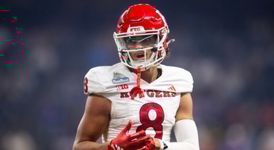 Rutgers Football wide receiver KJ Duff at the 2024 Rate Bowl