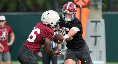 Alabama RB Jam Miller and QB Ty Simpson (1)