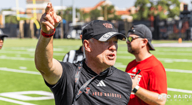 Texas Tech head coach Joey McGuire