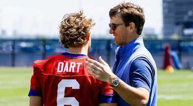 https://www.giants.com/news/jaxson-dart-eli-manning-cam-skattebo-eddie-george-abdul-carter-micah-parsons-fanatics-rookie-premiere