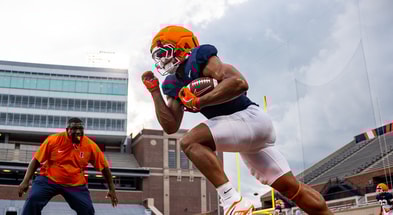 Illini running back drill