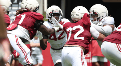 Alabama OL vs. DL, Scrimmage 1