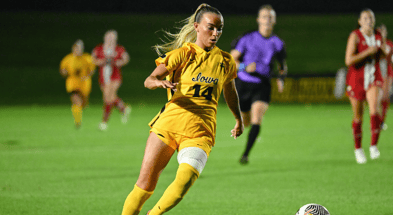 Iowa forward Meike Ingles is back for her sixth year with the program. (Photo by Dennis Scheidt)