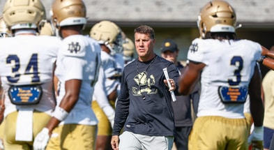 Notre Dame defensive coordinator Chris Ash