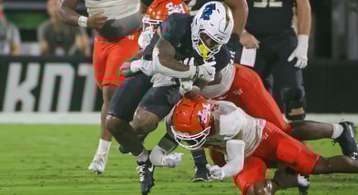 Caleb Weaver tackle for Sam Houston State