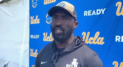 UCLA head coach DeShaun Foster