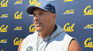 Cal co-defensive coordinator and outside linebackers coach Vic So'oto