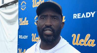 UCLA head coach DeShaun Foster