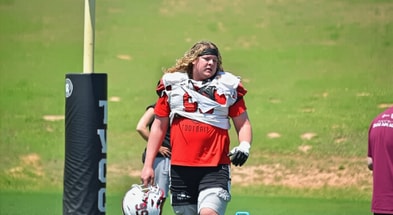 New West Virginia offensive lineman Jude Edwards