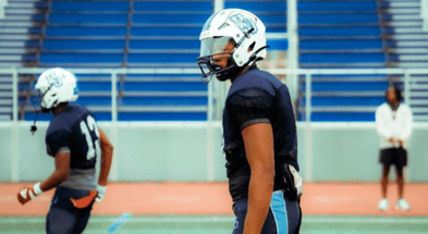2027 tight end Sydney Padilla during training camp