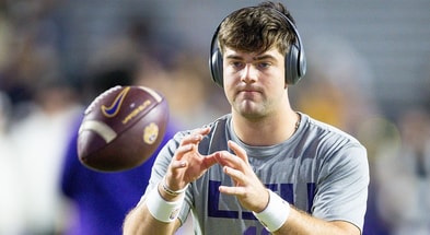 LSU QB Garrett Nussmeier (Photo: © Stephen Lew-Imagn Images)
