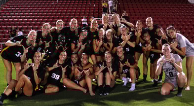 Iowa Soccer is off to a good start after a win over #6 Arkansas. (Photo by UI Athletics)