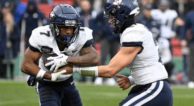 UConn Football RB running back Mel Brown during the 2024 Fenway Bowl.