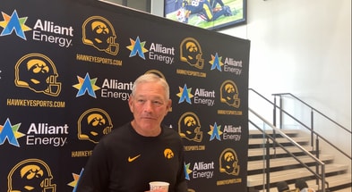 Kirk Ferentz discussed the conclusion of fall camp on Thursday. (Photo by Kyle Huesmann)