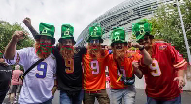 College Football fans at the Aer Lingus Classic, via INPHO via Imagn Images