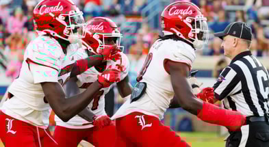 T.J. Capers celebrates after recovering the ball during he game against Virginia at Scott Stadium on October 12.