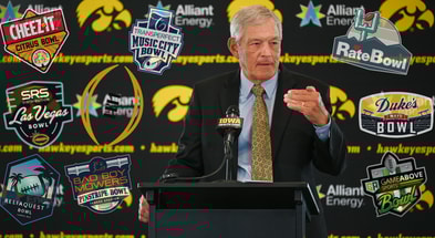 Which bowl game will the Hawkeyes appear in this season? (Photo by Dennis Scheidt)