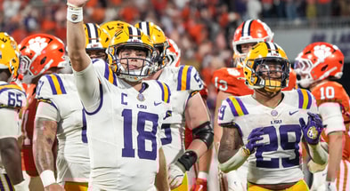 LSU Football went into Clemson and got a Top 5 win (Photo: © Ken Ruinard / USA Today Network South Carolina / USA TODAY NETWORK via Imagn Images)