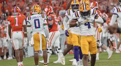 LSU CB Mansoor Delane stepped up in a huge way vs. Clemson's offense (Photo: © Ken Ruinard / USA Today Network South Carolina / USA TODAY NETWORK via Imagn Images)