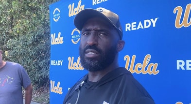 UCLA head coach DeShaun Foster