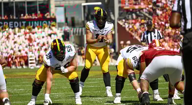 Breaking down Mark Gronowski's game against the Cyclones. (Photo by Dennis Scheidt)