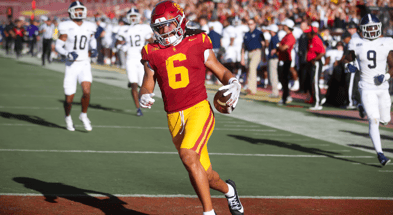 USC receiver Makai Lemon scores a touchdown against Georgia Southern
