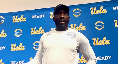 UCLA head coach DeShaun Foster