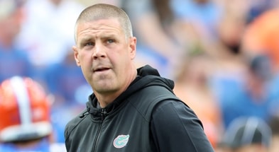 LSU HC Brian Kelly backed up Florida HC Billy Napier is both enter Year 4 (Photo: Kim Klement Neitzel-Imagn Images)