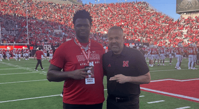 2027 IOL Albert Simien in Lincoln for gameday visit at Nebraska