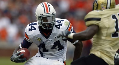Ben Tate during the 2007 home game against Vanderbilt. (Photo by USA Today)