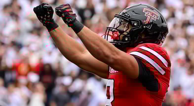 Texas Tech RB Cam Dickey scoring a touchdown against Kent State