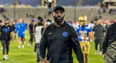UCLA head coach DeShaun Foster