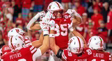 Nebraska football RB Mekhi Nelson scored his first career touchdown during the Huskers' 68-0 win over Akron