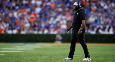 Florida assistant Jabbar Juluke has been suspended for slapping an LSU player before kickoff (Photo: Matt Pendleton-Imagn Images)