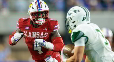Kansas Jayhawks linebacker Trey Lathan