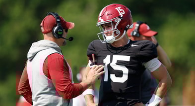 Alabama OC Ryan Grubb and QB Ty Simpson
